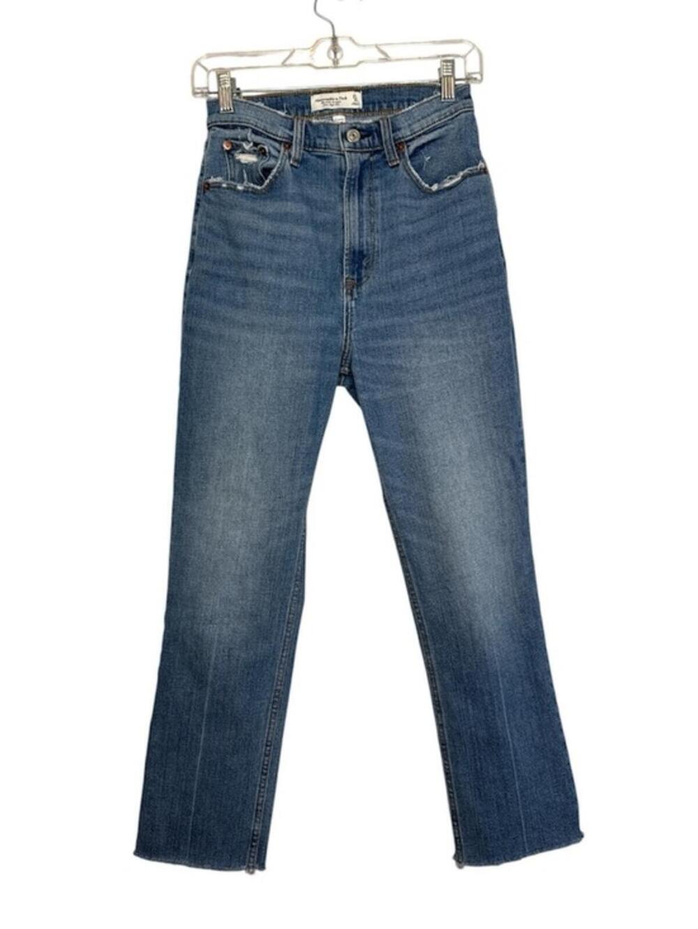 Abercrombie & Fitch The Ankle Straight Ultra High Rise Jeans Womens Size 27